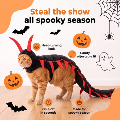 CreepyPaws™ Cat Centipede Costume