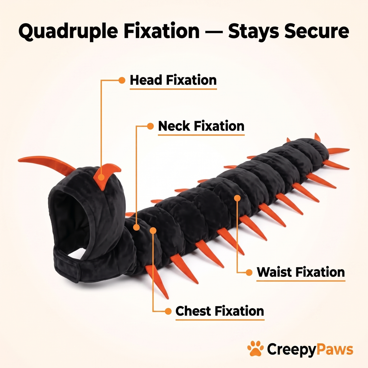 CreepyPaws™ Cat Centipede Costume